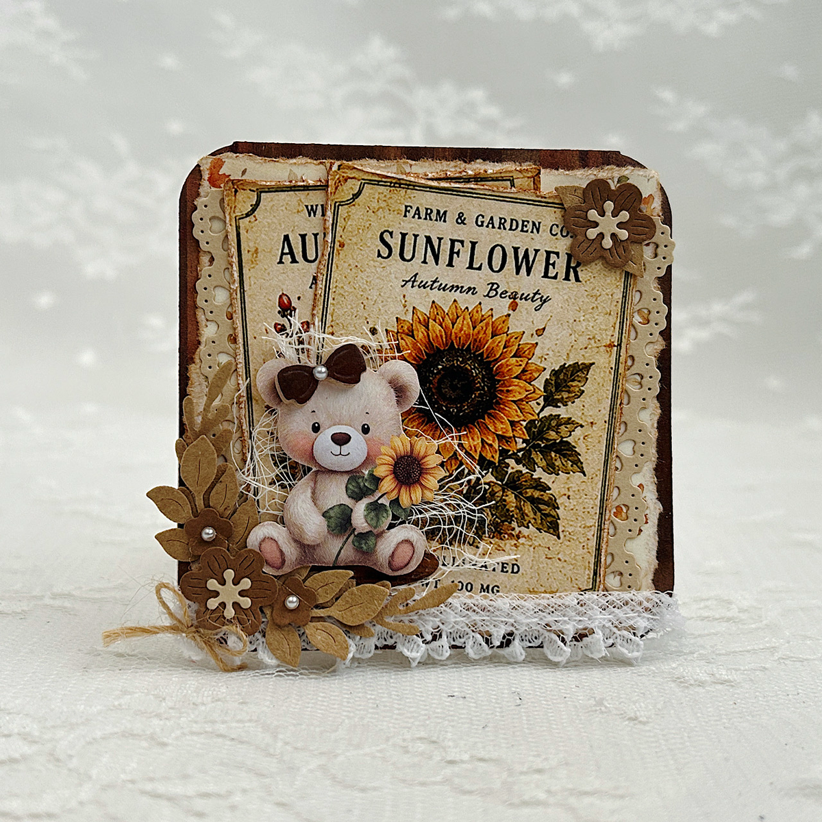 Fall Flowers Plate Die
